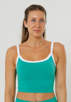 Reluna™ SmoothHold™ Low Back Top Dark Mint Tops/Tanks Paragon Fitwear 