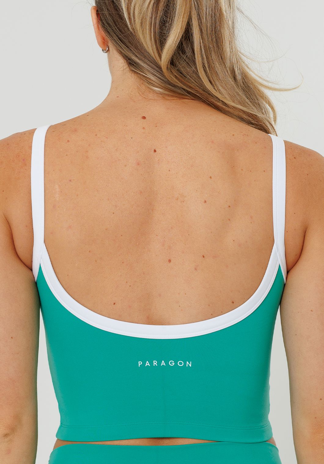Reluna™ SmoothHold™ Low Back Top Dark Mint Tops/Tanks Paragon Fitwear 