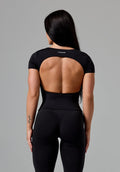 Reluna™ SmoothHold™ Open Back Top Black Tops/Tanks Paragon Fitwear 