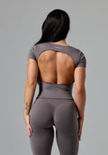 Reluna™ SmoothHold™ Open Back Top Cement Tops/Tanks Paragon Fitwear 
