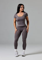 Reluna™ SmoothHold™ Open Back Top Cement Tops/Tanks Paragon Fitwear 