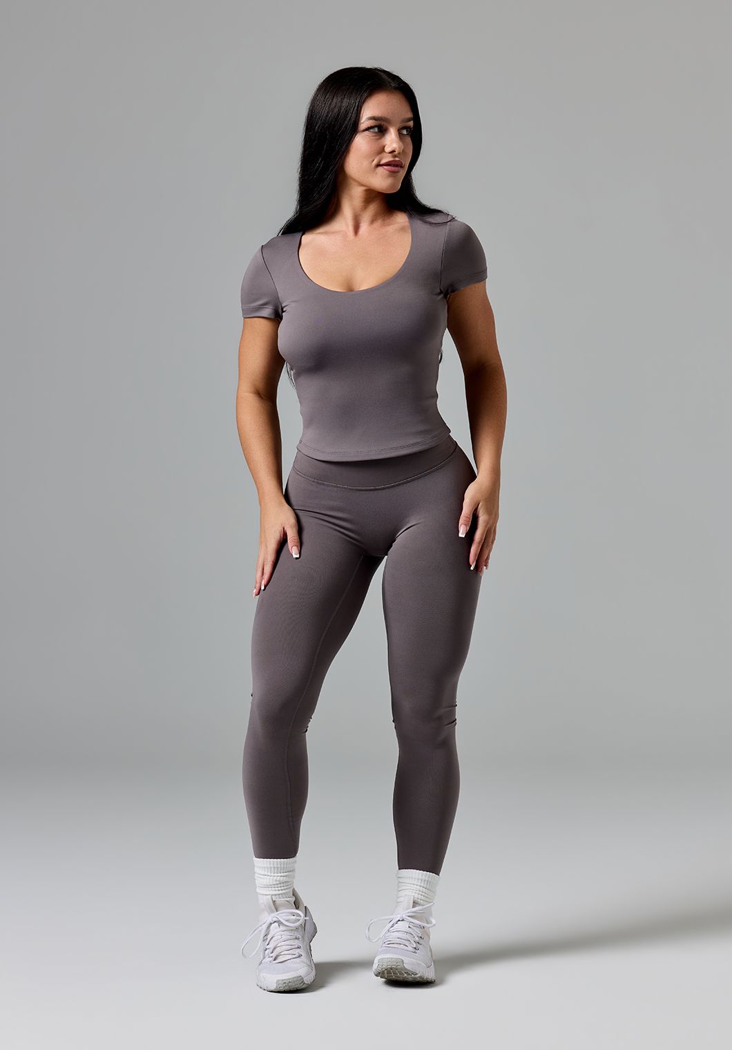 Reluna™ SmoothHold™ Open Back Top Cement Tops/Tanks Paragon Fitwear 