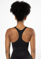 Reluna Ruched Bra Black Sports Bras Paragon Fitwear 