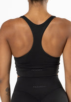 Reluna Ruched Bra Black Sports Bras Paragon Fitwear 