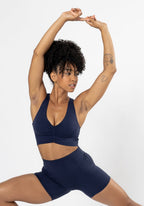 Reluna Ruched Bra Ink Sports Bras Paragon Fitwear 