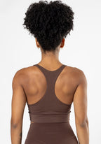 Reluna Ruched Bra Walnut Sports Bras Paragon Fitwear 