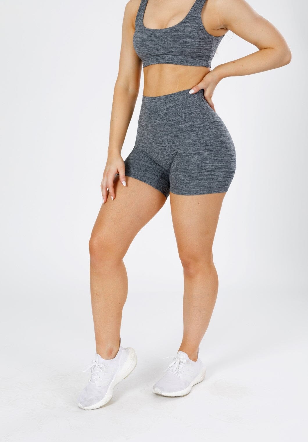 Reluna Spacedye Original Sculptseam Short Grey Static Sports Bras Paragon Fitwear 